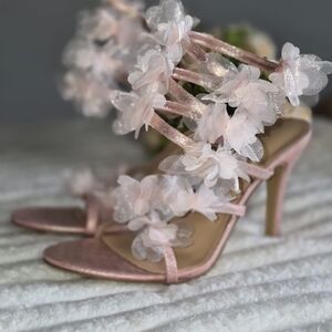 Elegant Pink Strappy Heels